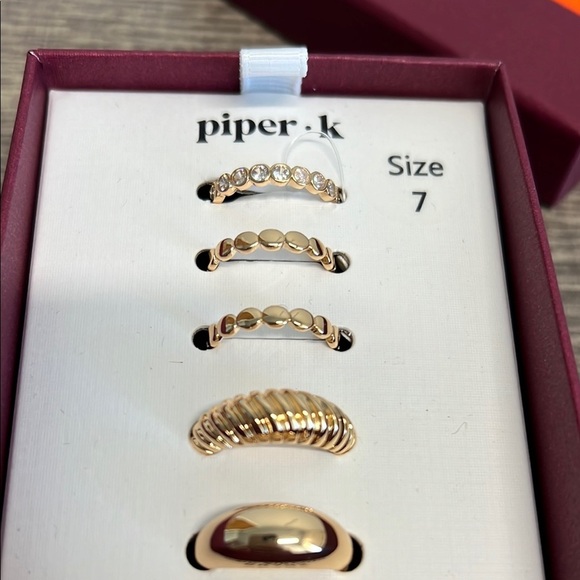 Piper K | Stackable Ring Set | Size 7 & 9 - Picture 6 of 7